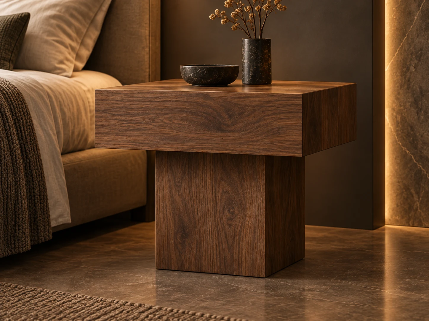Axis bedside table