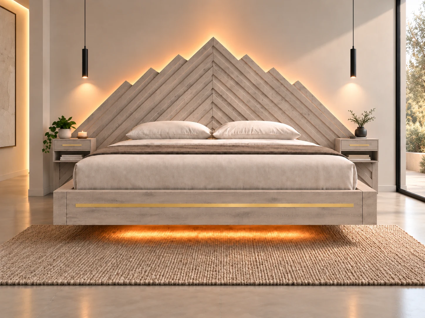 Oak & Alba Pinnacle bed — approved front view