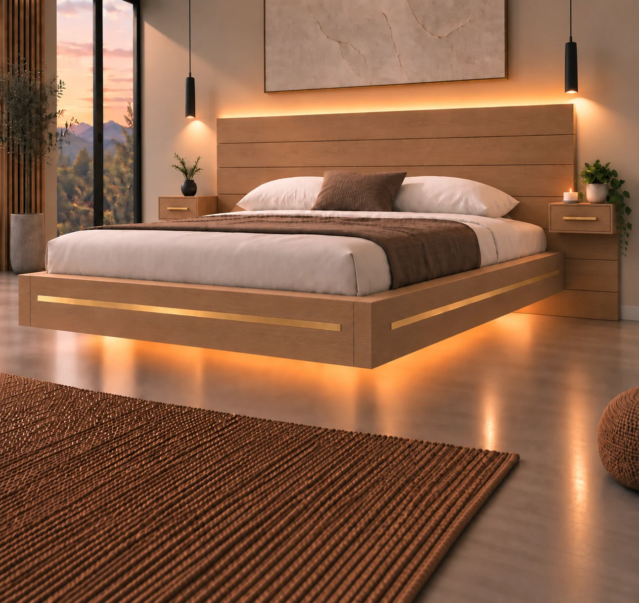 Oak & Alba Halo bed — approved alternate angle
