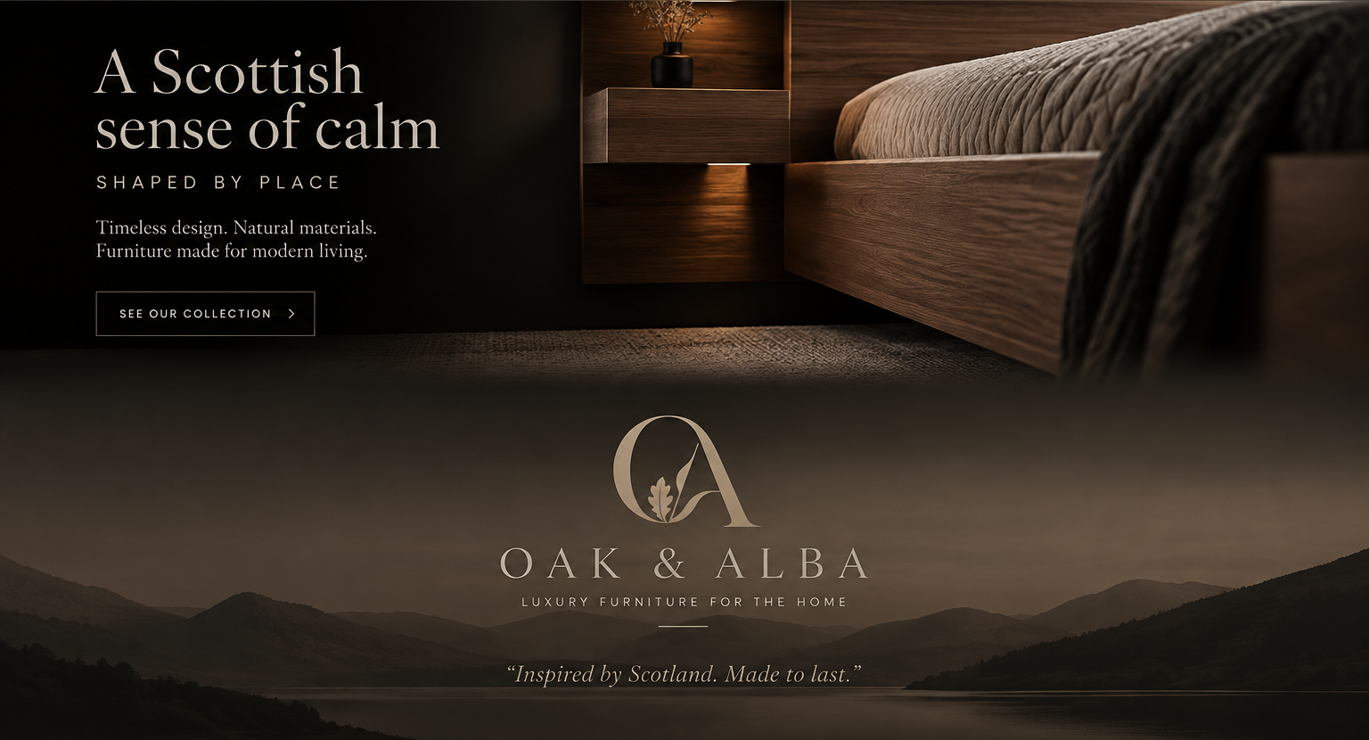 Oak & Alba — Luxury Furniture for the Home, inspired by Scotland