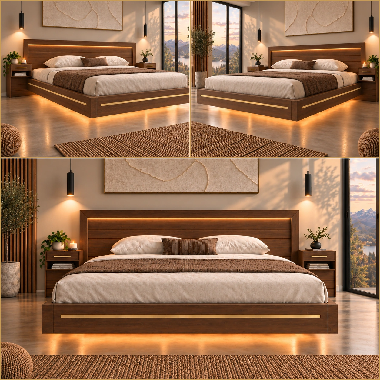 Oak & Alba Signature — three approved views